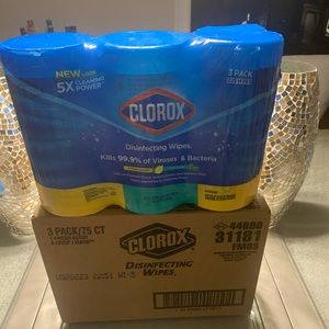 Clorox wipes 6 75ct CONTAINERS